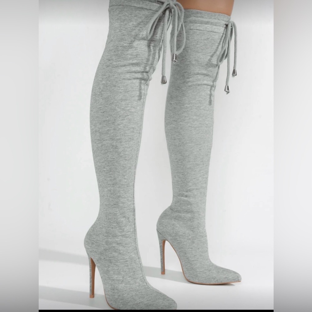 Cape Robbin Gray Over-the-Knee Boots